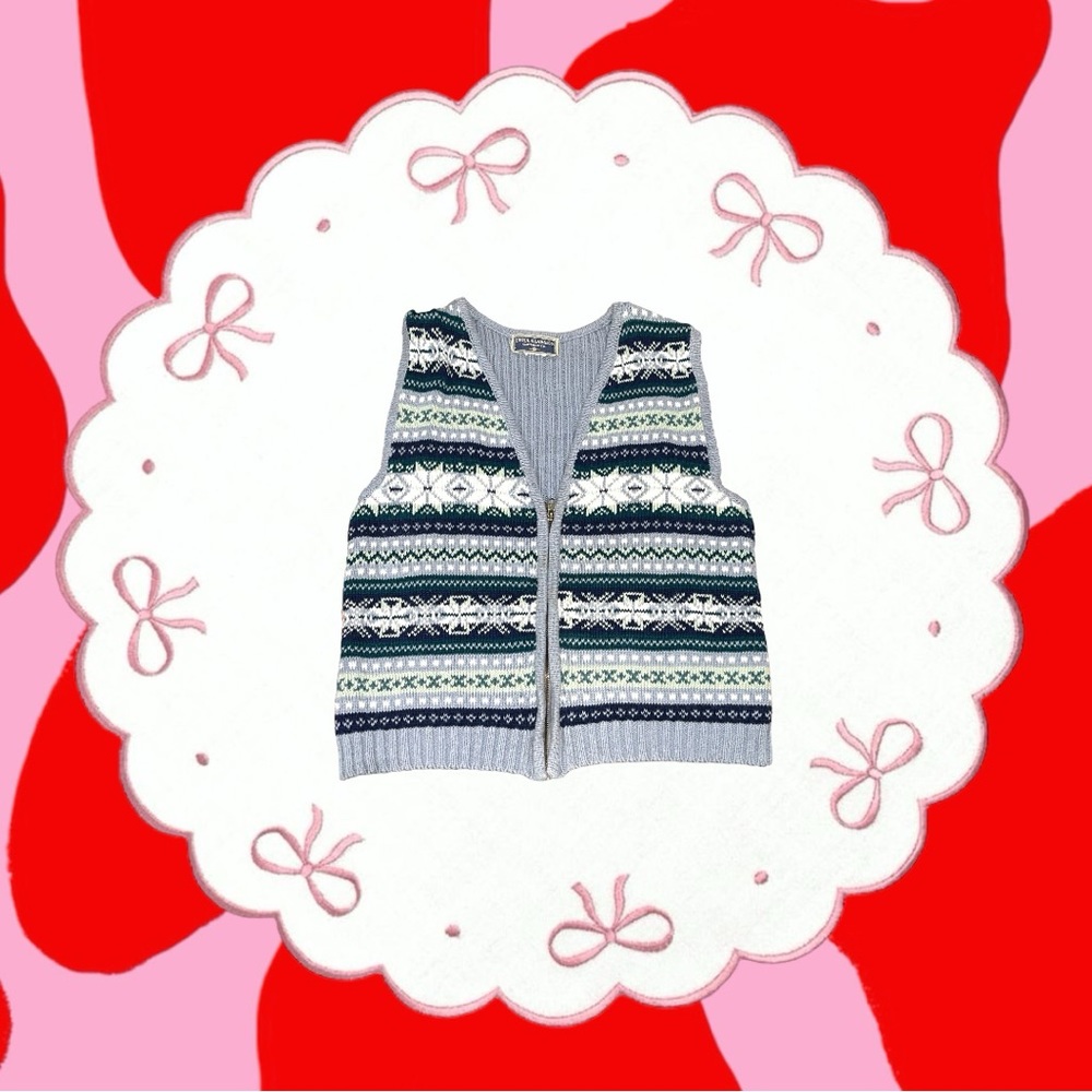 vintage winter vest ❄️